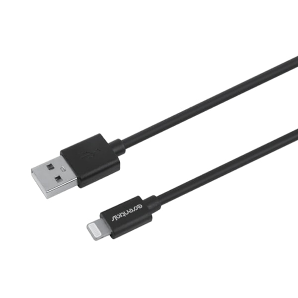 Essentials USB-kaapeli USB Lightning MFi 20cm - Svart