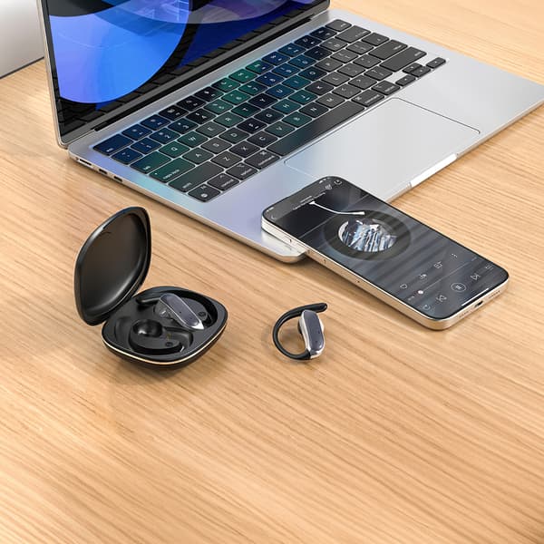 Dudao Bluetooth 5.3 headset med ørekroge - Svart