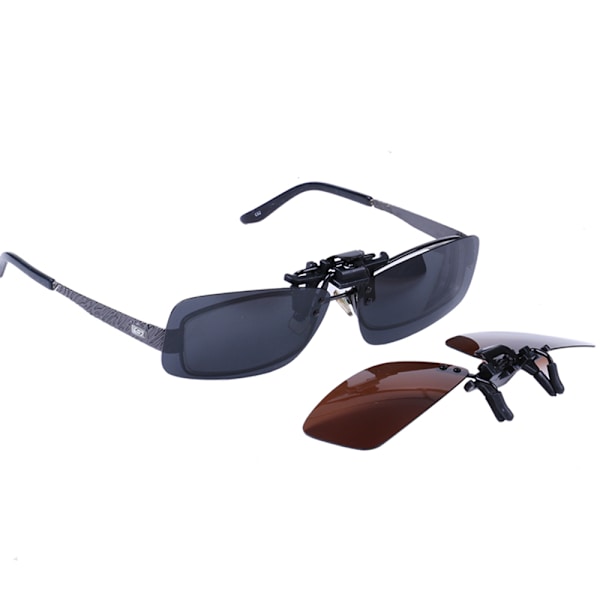 Clip on Solbriller - Brune