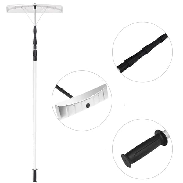 Snöskrapa med teleskopskaft 193–640 cm / snöraka / takraka / ta
