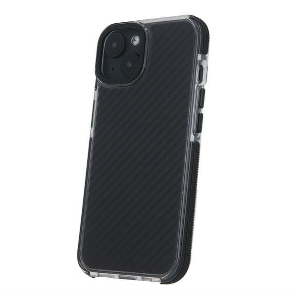 Bagcover til Samsung Galaxy S25 Plus - kulfiber/Sort