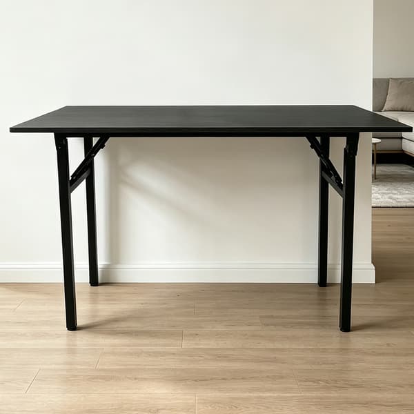 Hopfällbart bord 120×60×75 cm / fällbart skrivbord med stålram