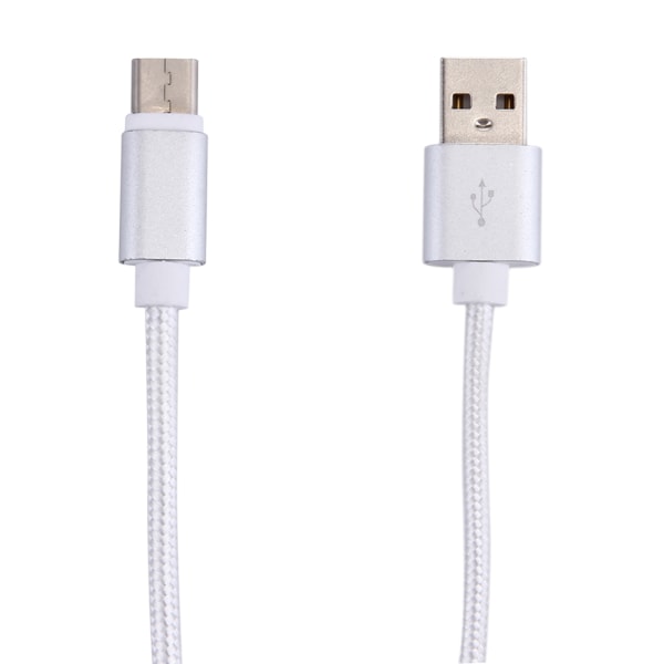 Kort USB-kabel 3.1 Typ-C  i kraftigt nylontyg
