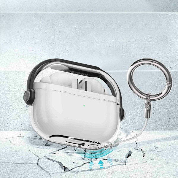 Skyddsfodral till Samsung Galaxy Buds3 / Buds3 Pro - Klar/Svart