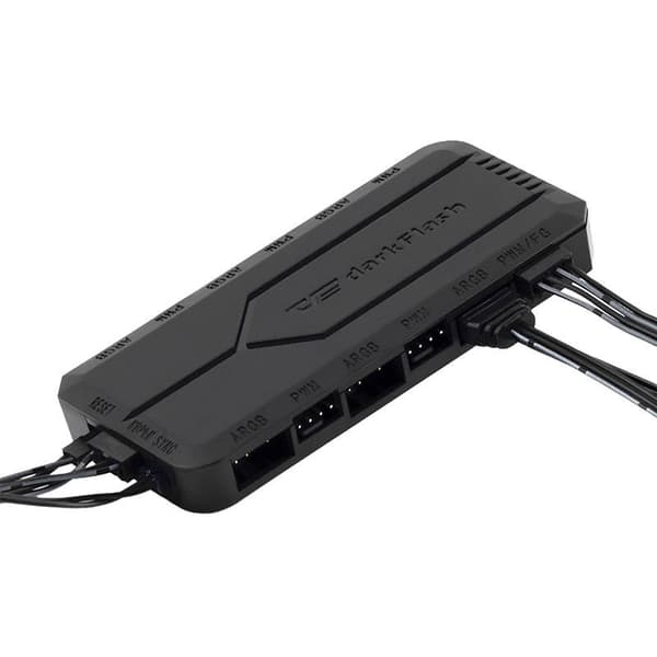 Blæserstyringsenhed til computer Darkflash RC2 RGB PWM + fjernb
