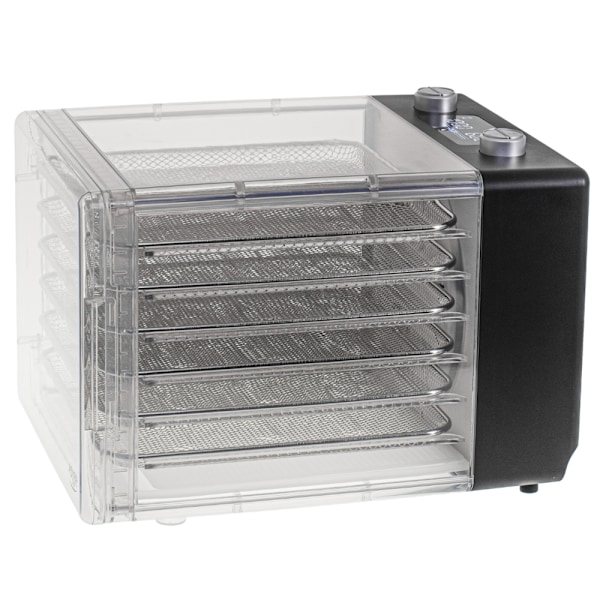 Mattork med timer, 6 brickor och vikbar design