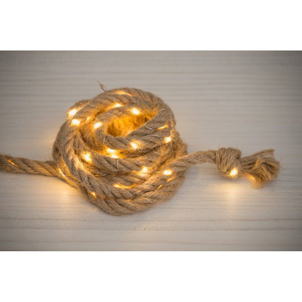 LED solcellsbelysning i rep 3 m / solcellsljusslinga rep / repb