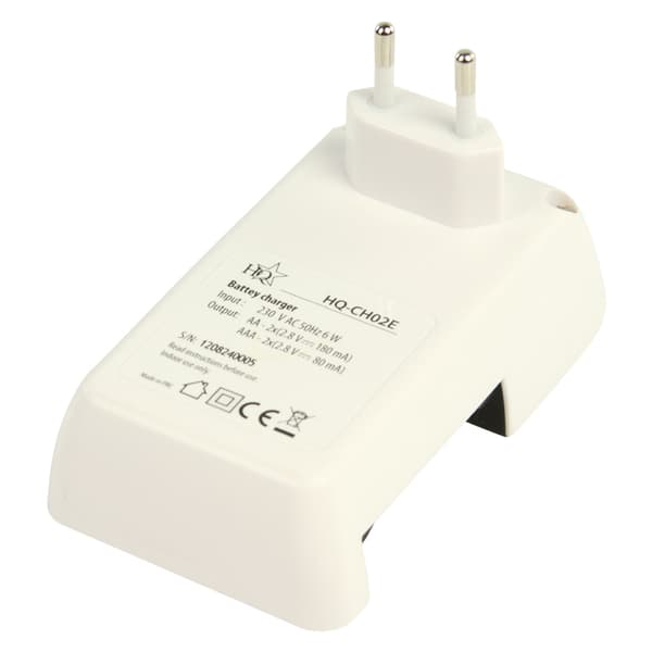 Nedis Plug-in batterioplader til AA- og AAA-batterier