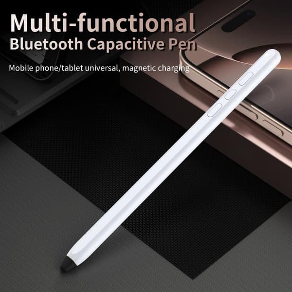 Trådløs Bluetooth-pen til kapacitive berøringsskærme - Hvid