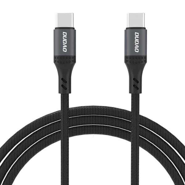 Dudao Punottu USB-C-kaapeli 60W 2m - Musta