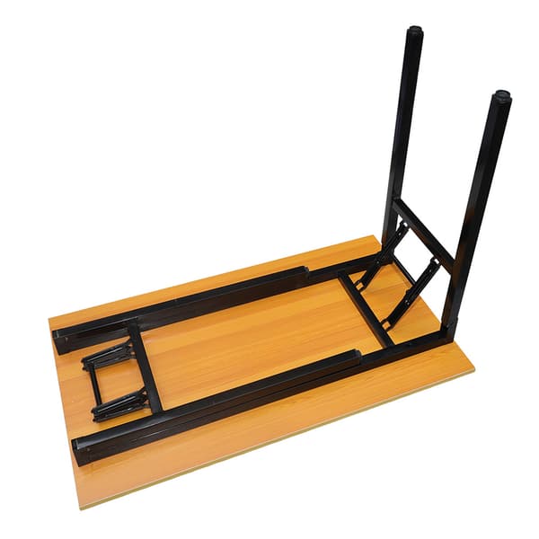 Hopfällbart bord 100×60×75 cm / fällbart skrivbord med stålram