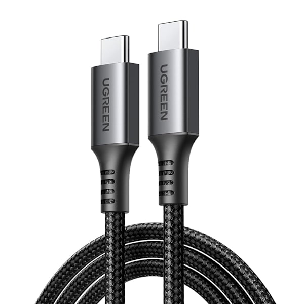 Ugreen USB-C–USB-C-kaapeli 60 W 3 A 2 m – Harmaa