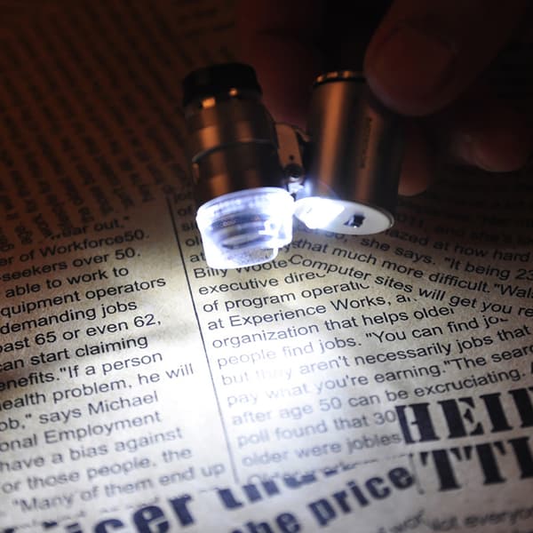 Luplampe 60X med LED-lys