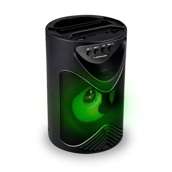 Dunlop Bluetooth-kaiutin, FM-radio ja matkapuhelinjalusta