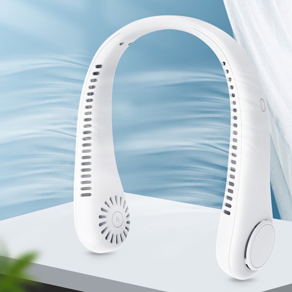 Bærbar og kølende halsventilator