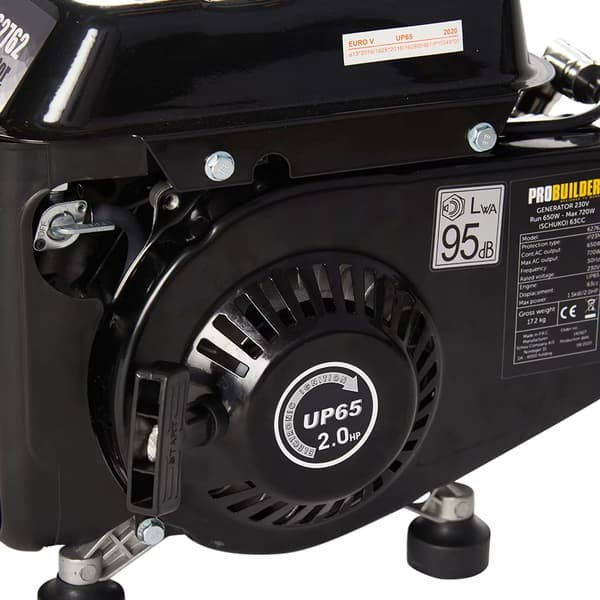 Probuilder benzingenerator 720 W / strømaggregat 230 V / campin