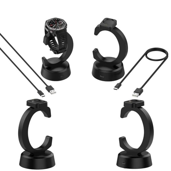 Opladningsstativ med magnetisk forbindelse til Amazfit T-Rex 3