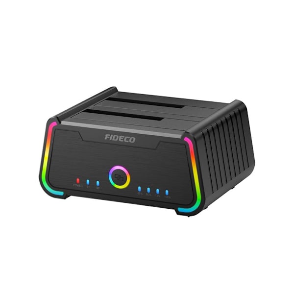 Fideco HDD/SSD-telakointiasema – SATA 2.5"/3.5", USB 3.0 & UASP