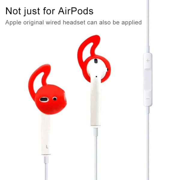 Silikonikorvakoukut Apple AirPodseille - Valkoinen