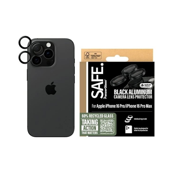 SAFE by PanzerGlass Linsskydd till iPhone 16 Pro / 16 Pro Max -
