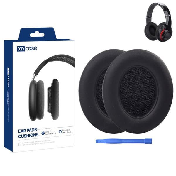 Öronkuddar i memory foam för Beats Studio 2.0/3.0 - Svart