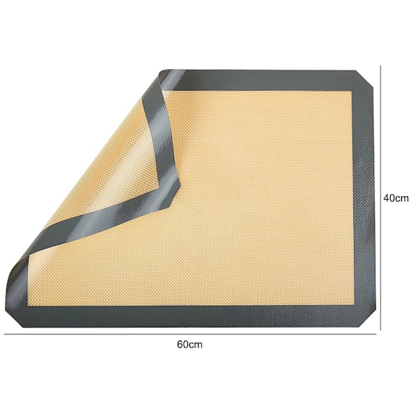 Silikonebagemåtte 60x40cm 2-pak