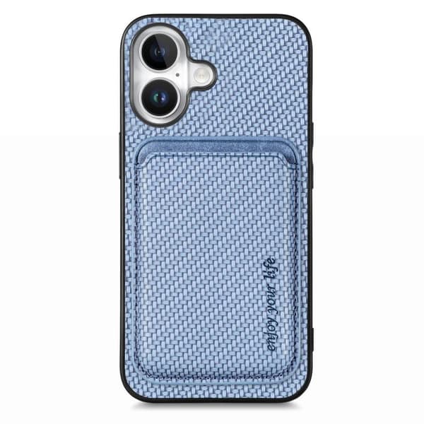 Bagcover med magnetisk kortholder til iPhone 17 - Blå