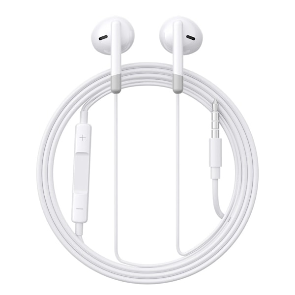 Joyroom JR-EW01 In-Ear Earpods med 3,5 mm-stik - Hvid