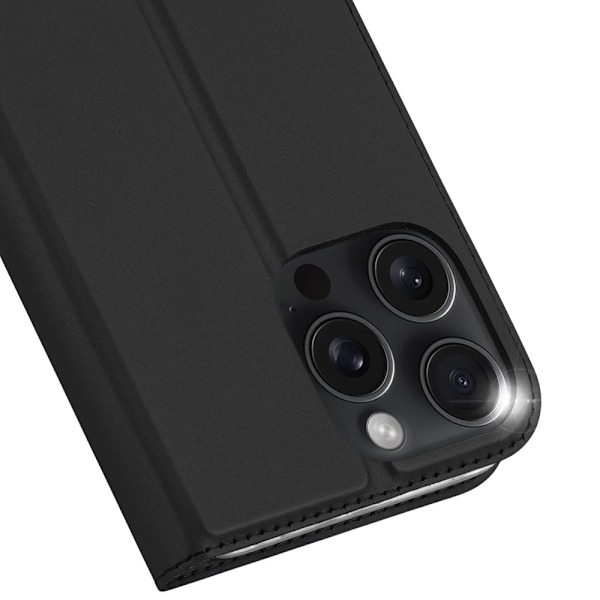 Dux Ducis Skin Pro lompakkokotelo iPhone 16 Pro:lle, jossa on k