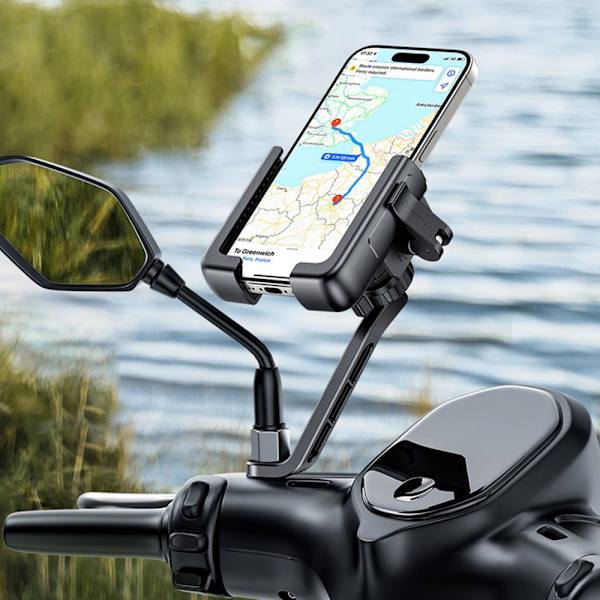 Baseus GoTrip mobilholder til motorcykel – Sort
