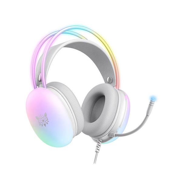 Onikuma X25 Gaming Headset med LED og støjreducerende mikrofon
