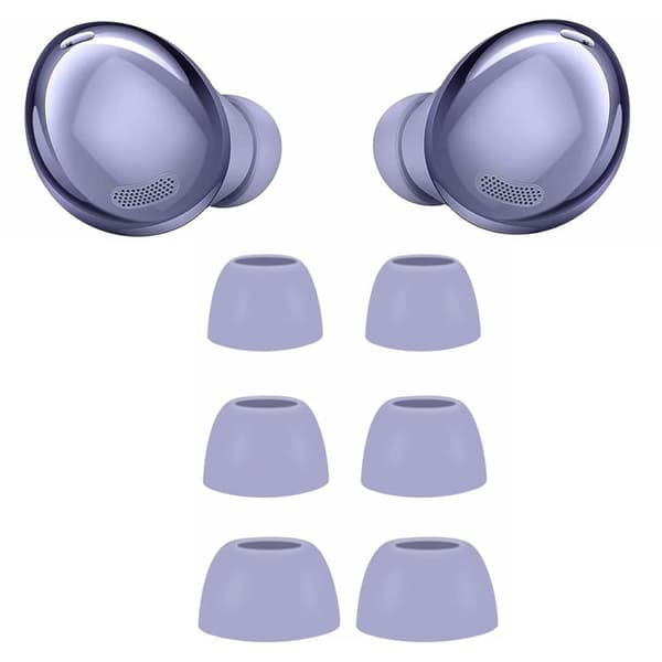 Öronproppar i silikonför Galaxy Buds Pro/R190 3 par S/M/L - Lila