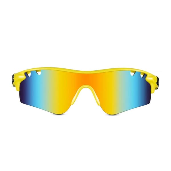 Peililliset urheilulasit - Keltainen/Rainbow