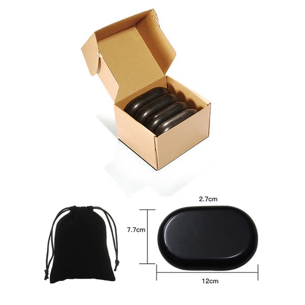 Massagestenar 4-pack Large / hot stone stenar / varma lavastena