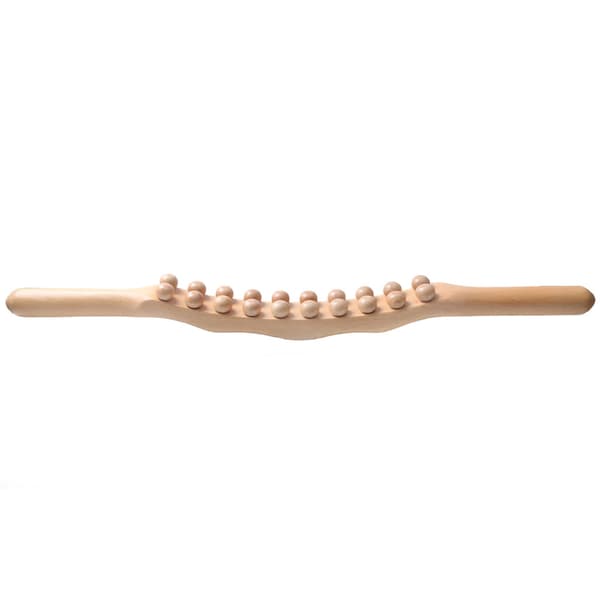 Ergonomisk Gua Sha Massagepind i Træ