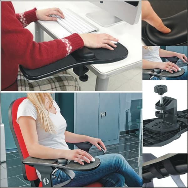 Armstøtte med museplade – ergonomisk til skrivebord/stol