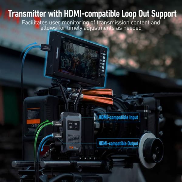 Lemorele langaton HDMI-lähetin R1100 1080p 200 m, loop out -lii