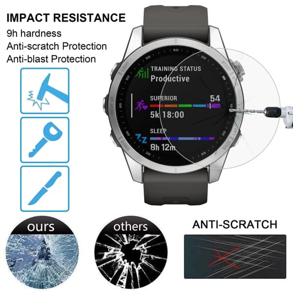 Panssarilasi Garmin Fenix 7S