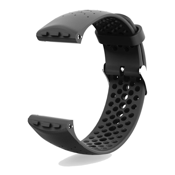 Perforerat silikon armband till Polar Vantage M, svart