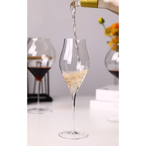 Champagneglas, 6-pak / slanke bobleglas, 33 cl / glas til mouss