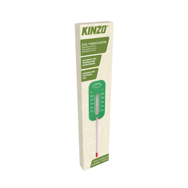 Kinzo maaperälämpömittari / puutarhalämpömittari / viljelyyn ja