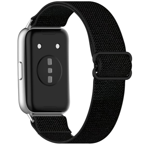 Elastiskt klockarmband i nylon för Huawei Band 11 Pro - Svart /