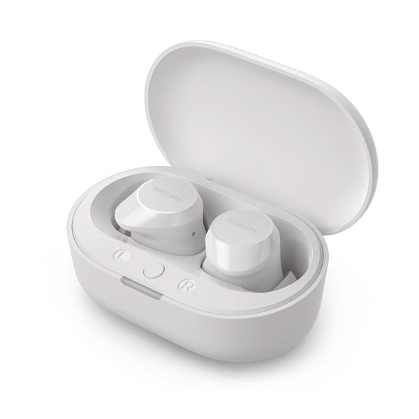 Philips True Wireless in-ear-hörlurar TAT1209BK/00 – Vit