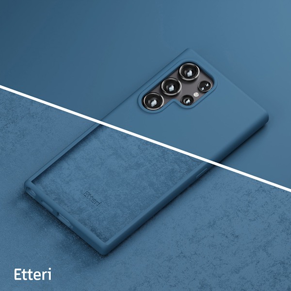 Etteri Silikoneetui til Samsung Galaxy S24 Ultra - Mørkeblå