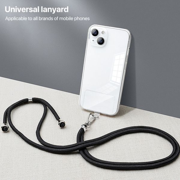 Mobilrem / lanyard med justerbar längd och slitstarkt nylon - S