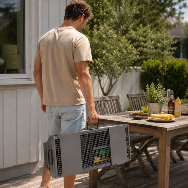 Sammenklappelig kulgrill / transportabel campinggrill / udendør