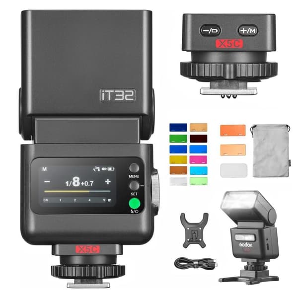 Godox iT32 kamerablitz med X5 TTL-udløser / Canon-blitz med MA0