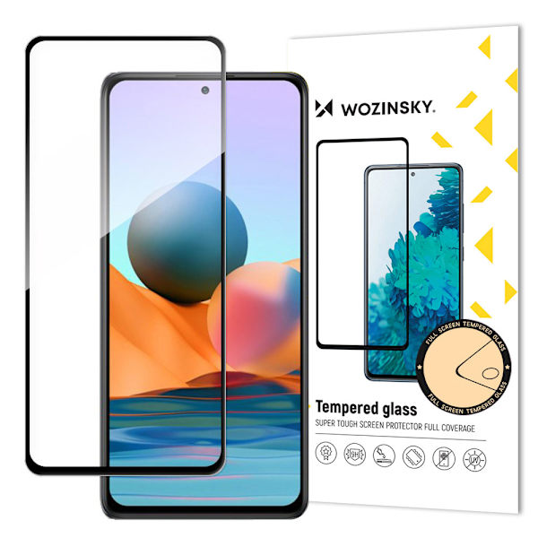 Wozinsky Koko näytön suojakalvo mustalla kehyksellä Xiaomi Redm