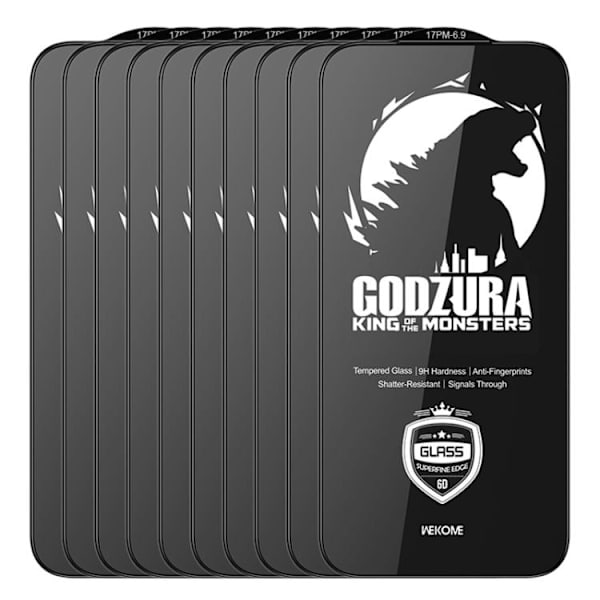 Karkaistu näytönsuoja HD 6D iPhone 17 Pro Max 10-pack 10-pack