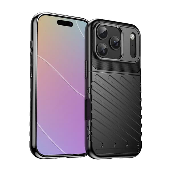 Musta takakuori iPhone 17 Pro Maxille